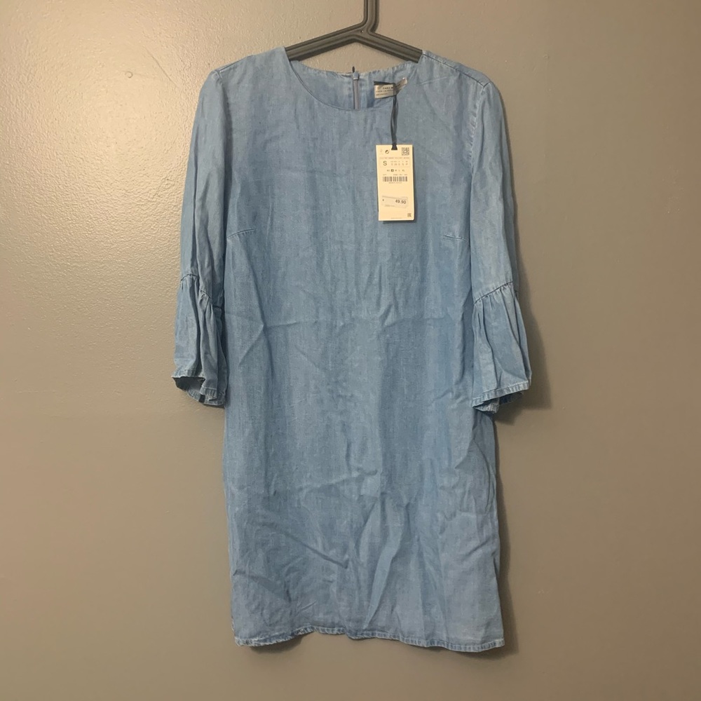 Zara chambray dress